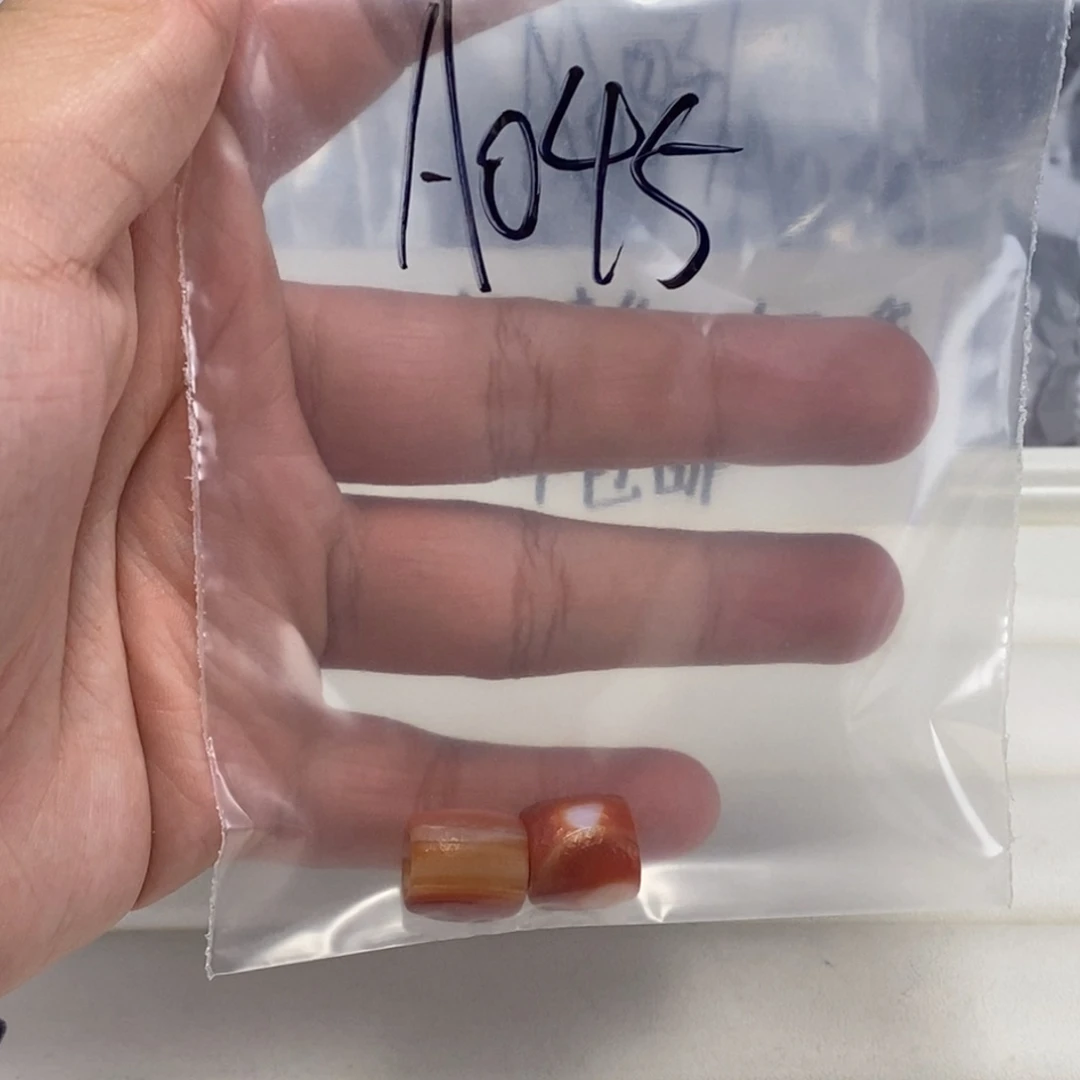 合金颈饰玛瑙/玉髓米*吉