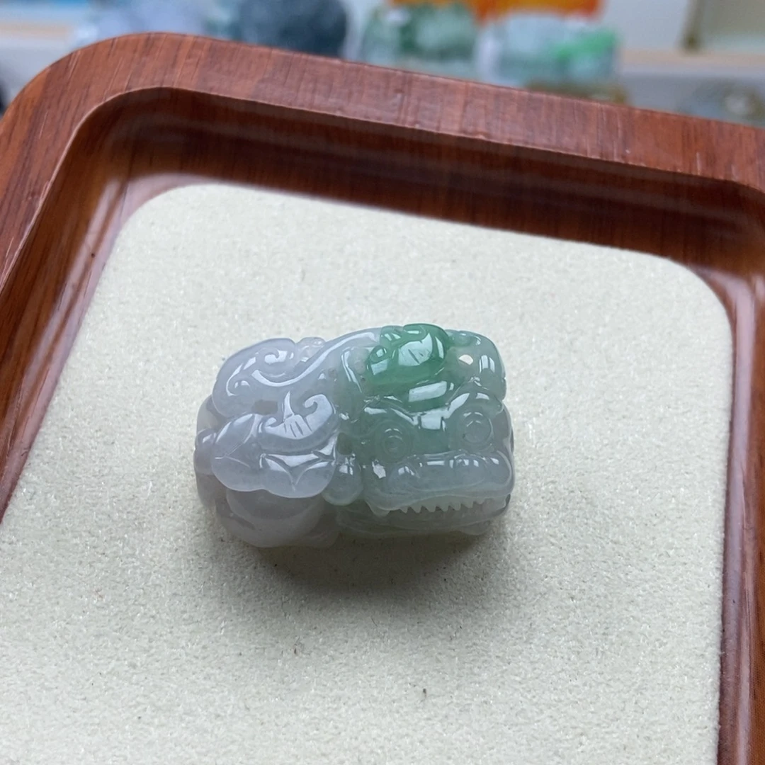 翡翠未镶嵌颈饰霸王貔貅手链