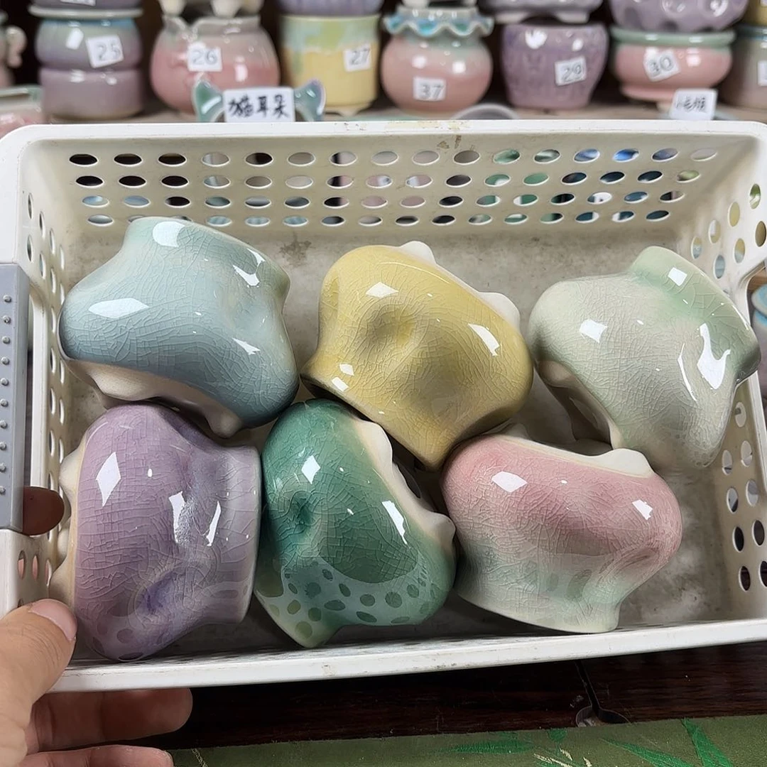 红陶量货/口5高5深浅搭配发6