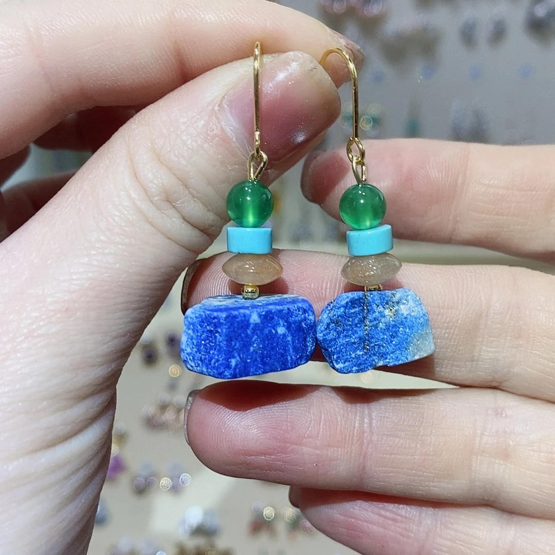 银S925镶嵌淡水珍珠耳饰