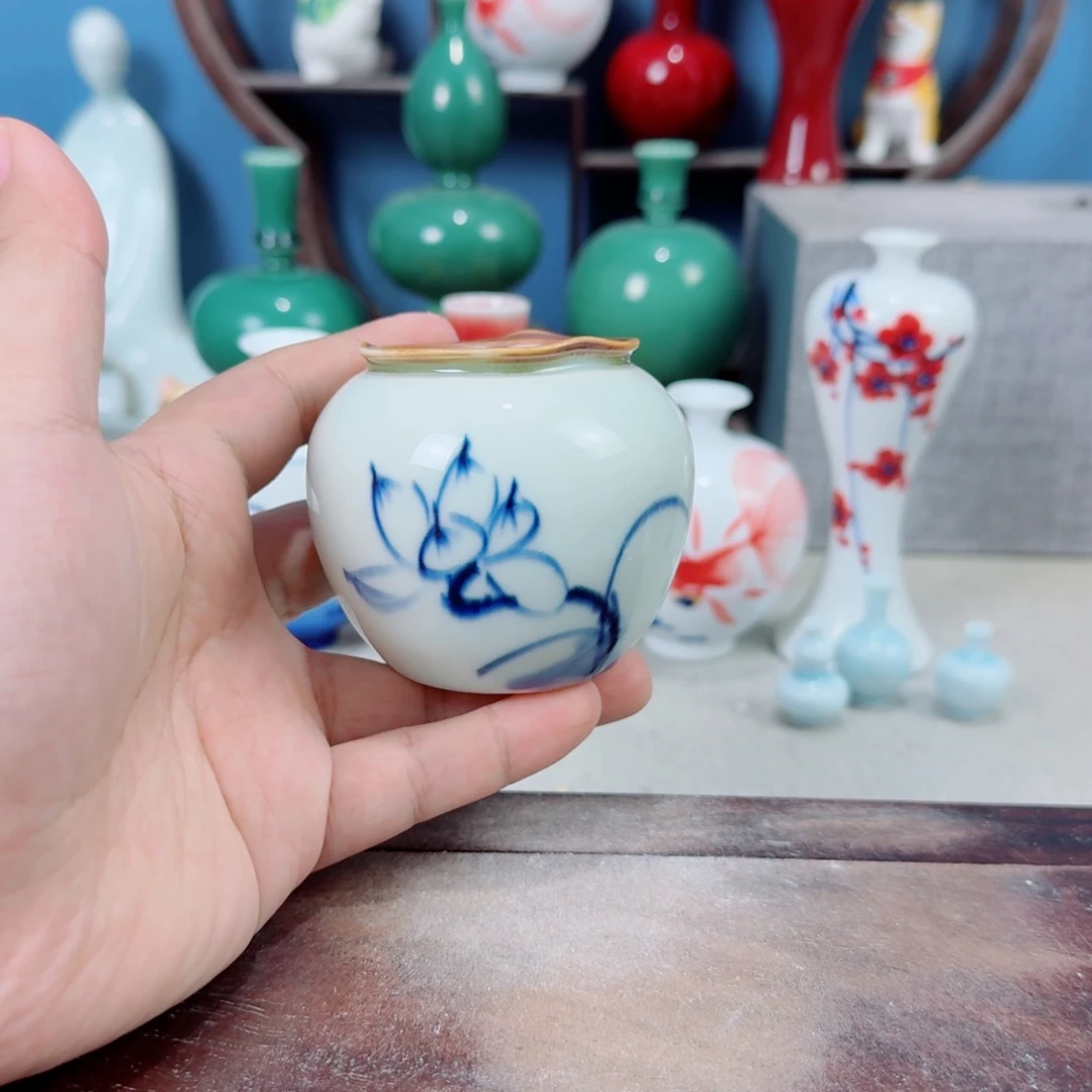 陶瓷手工小花器摆件