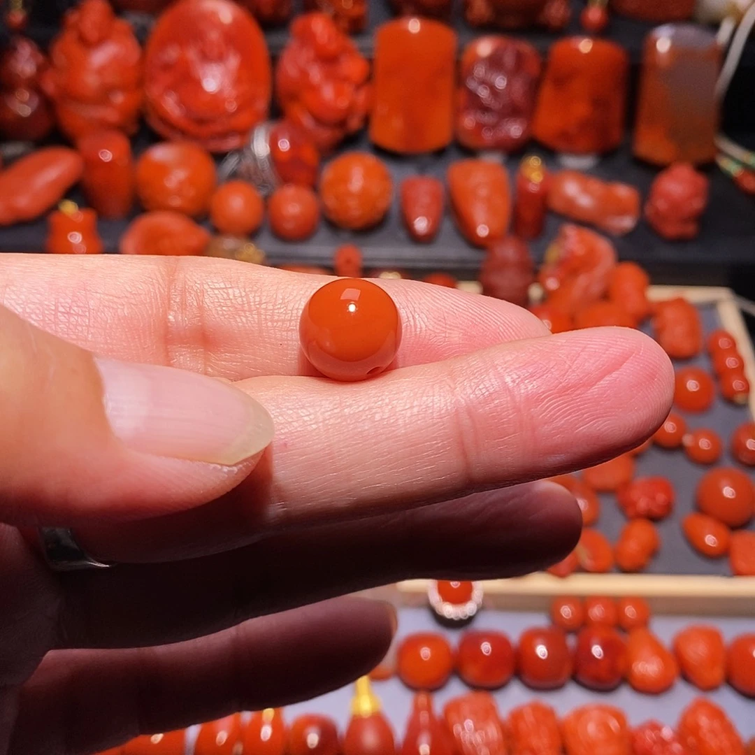 一****南红玛瑙未镶嵌纯色11.7