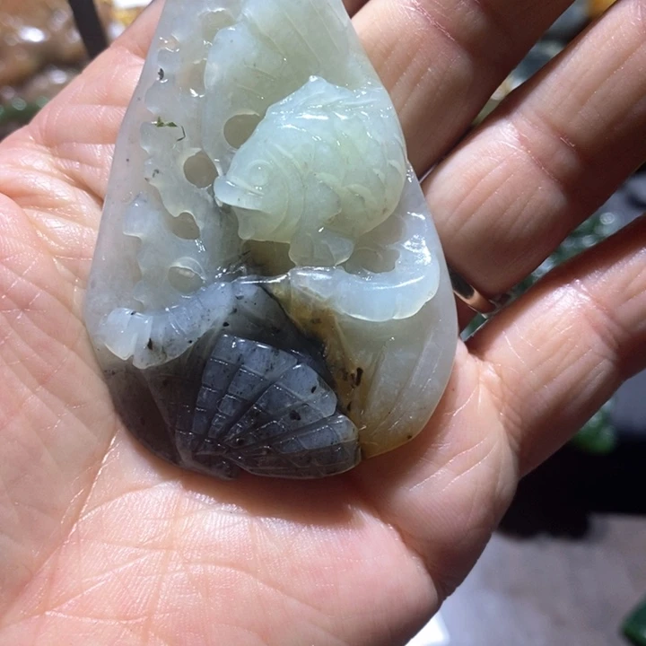 岫玉毛衣链未镶嵌