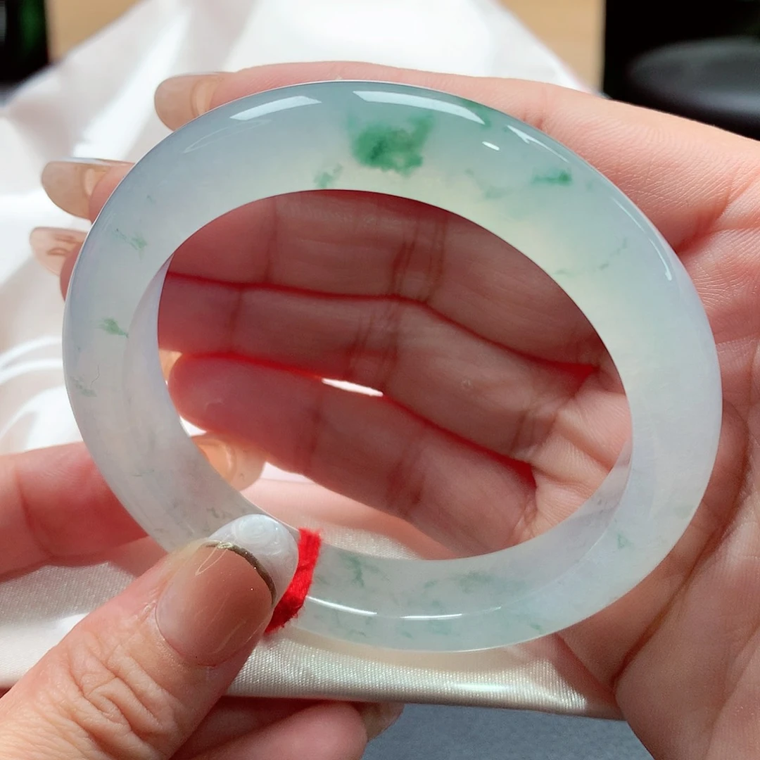 未镶嵌手镯翡翠93号，天然A货翡翠手镯