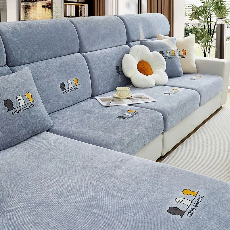 雪尼尔印花沙发套全包万能罩厂家新款四季通用型加厚防猫抓沙发笠