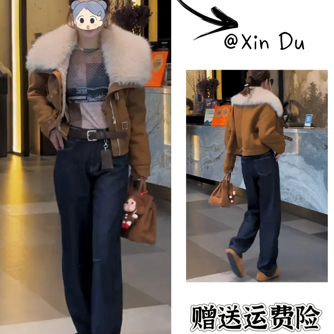 2025秋季新款时尚显瘦气质女士网红洋气外套百搭款D23175