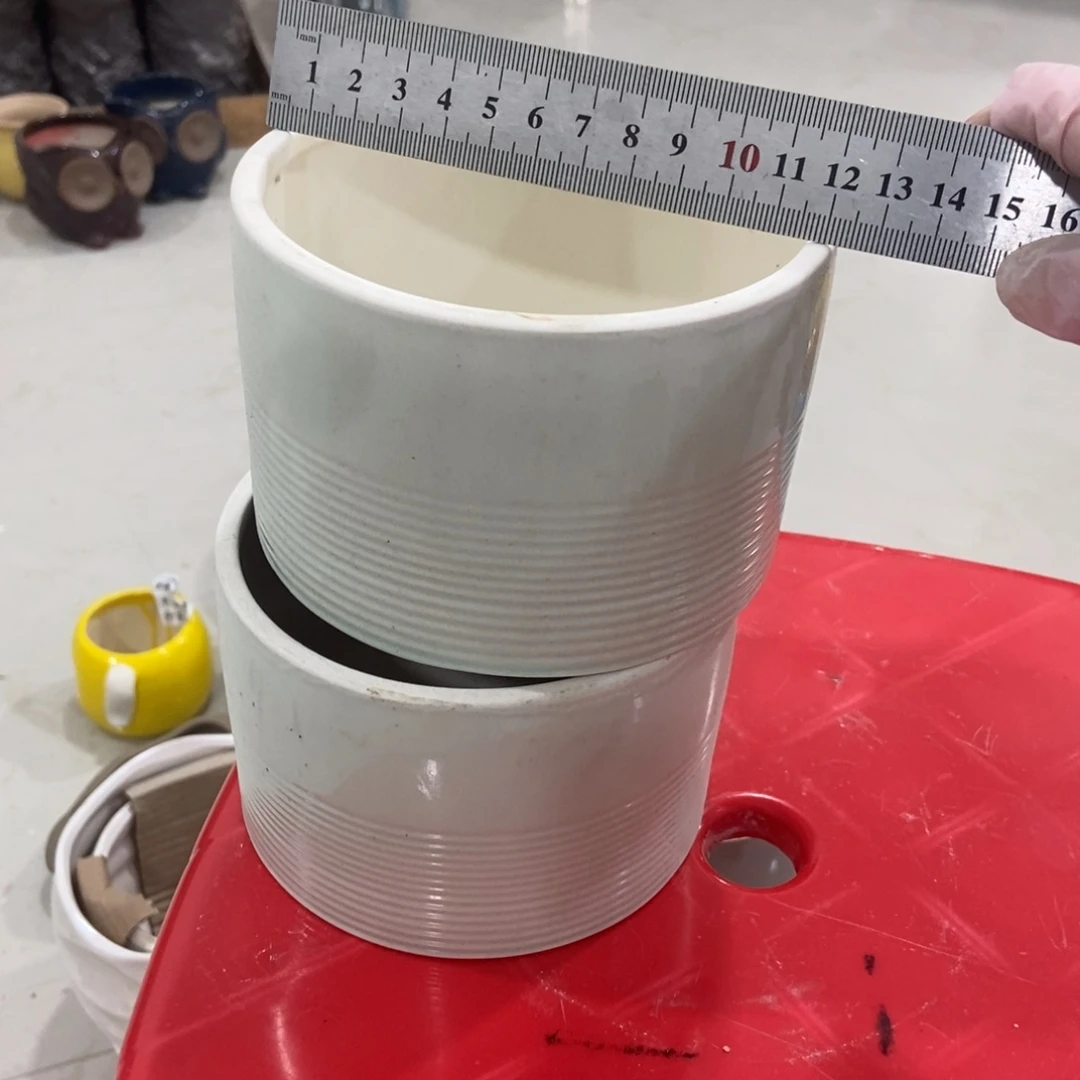 红陶高温陶瓷花盆