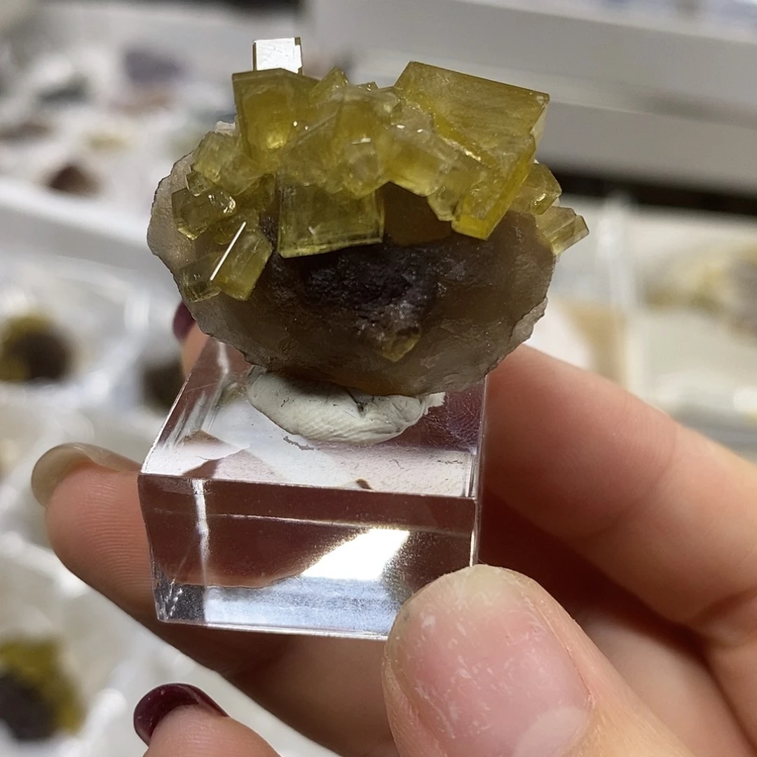 吊坠重晶石萤石水晶