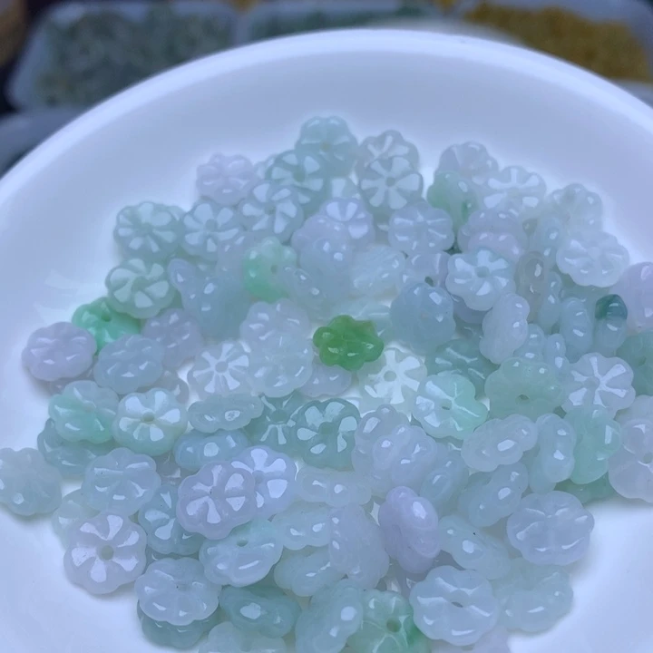 翡翠散珠卡9冰小花50个