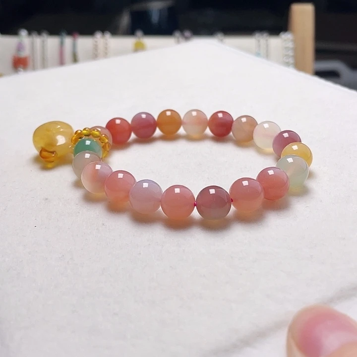 琥珀未镶嵌裸石琥珀手串