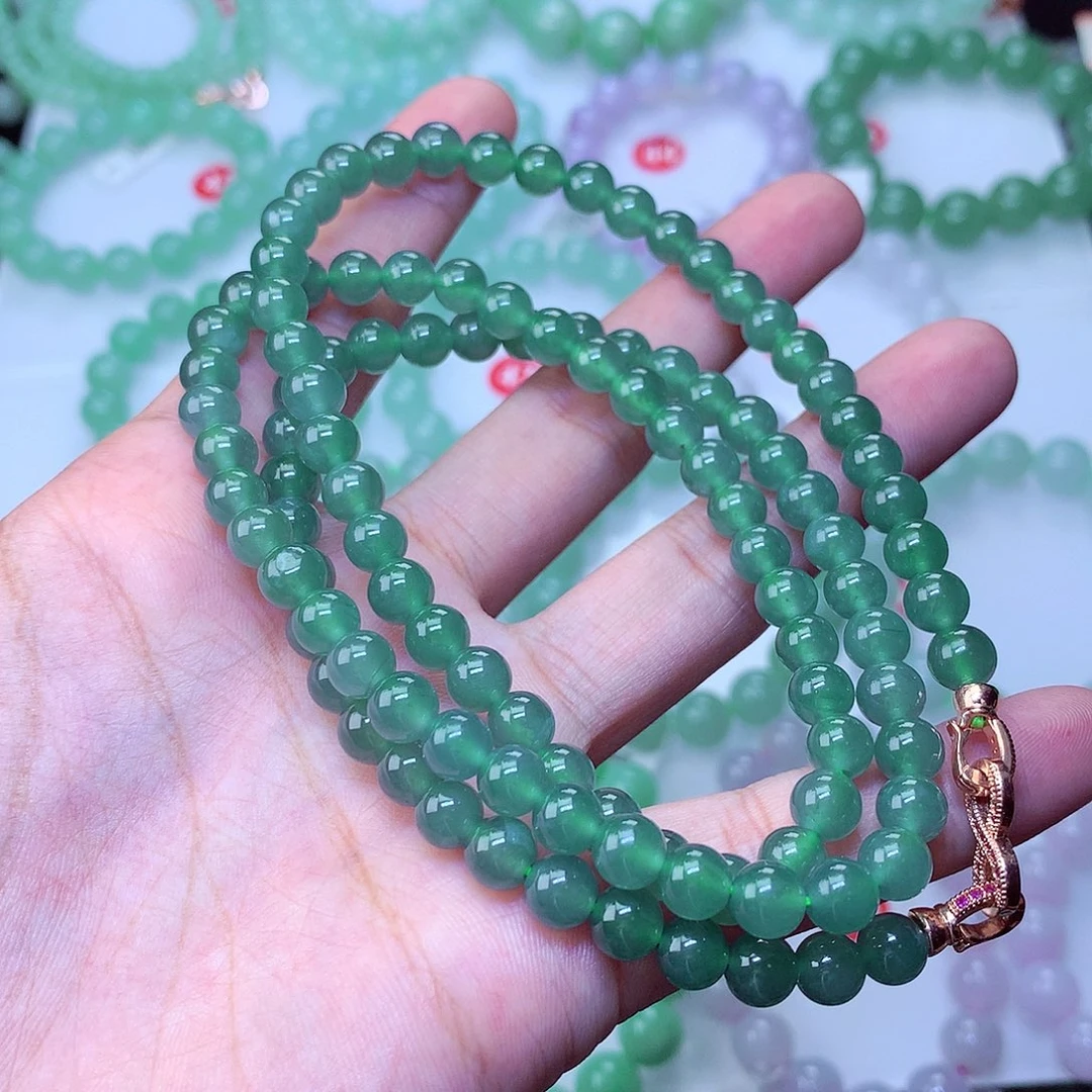 毛衣链未镶嵌翡翠卡6.8