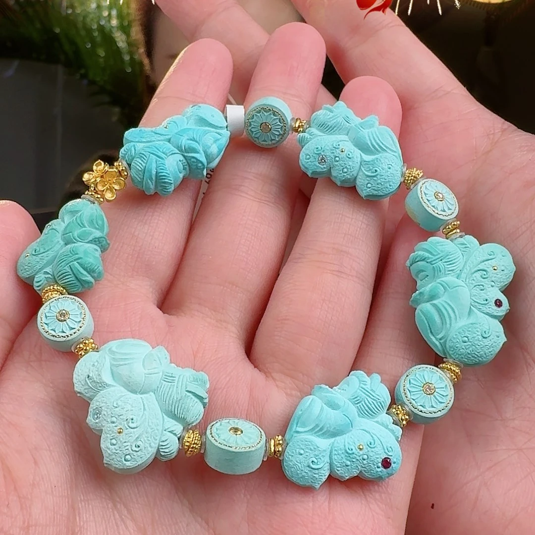 绿松石珠宝奇石未镶嵌