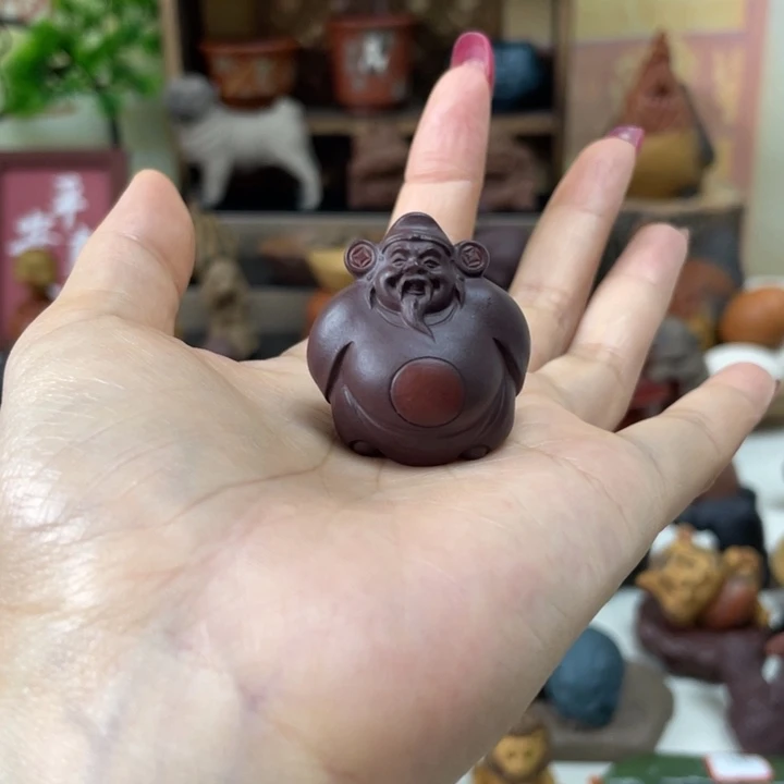 紫砂茶宠紫砂财神爷收吧