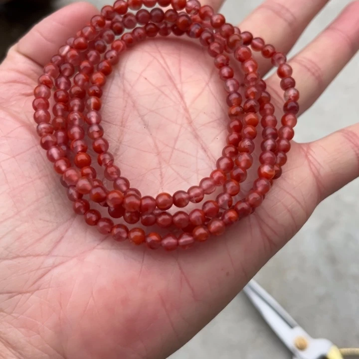 南红玛瑙未镶嵌手链
