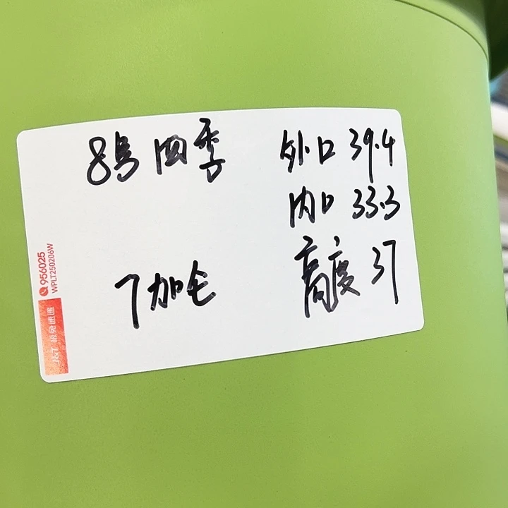 正品8号四季口39.4高37果绿无托5只