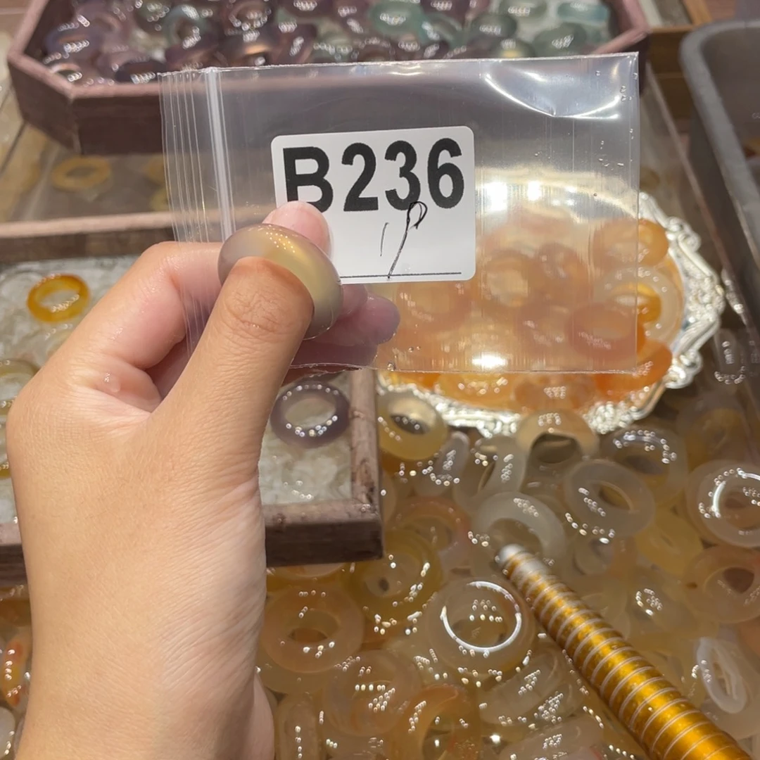 玛瑙/玉髓未镶嵌戒指236