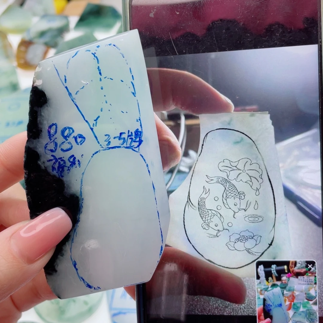 定制翡翠未镶嵌（纯天然缅甸A货翡翠）