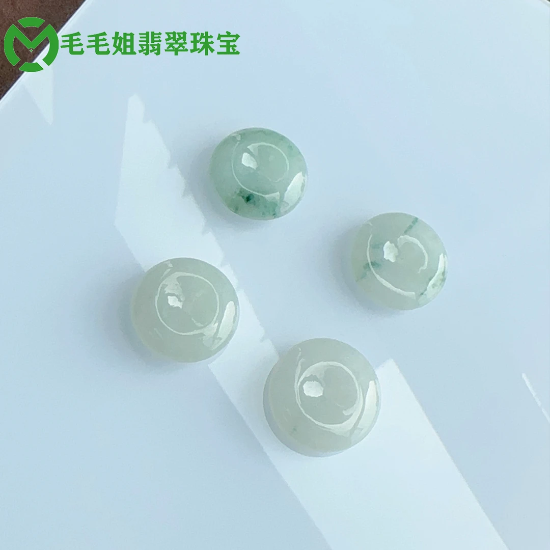 毛毛姐翡翠 缅甸天然A货翡翠平安扣吊坠男女玉挂（多样性发其一）