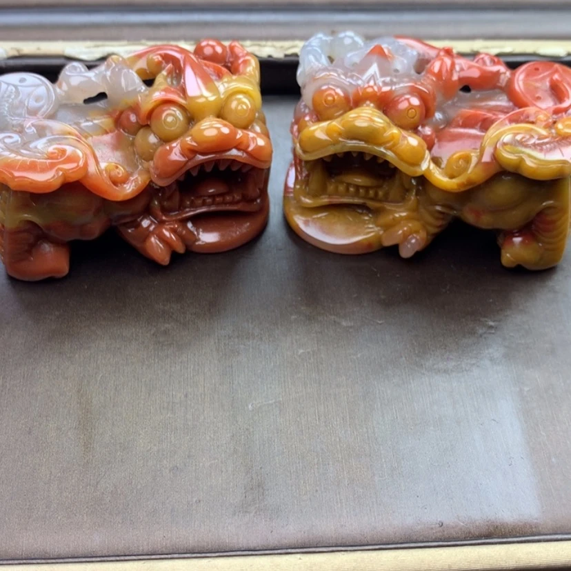【闪购商品】未镶嵌石英质玉（黄龙玉）貔貅晴*