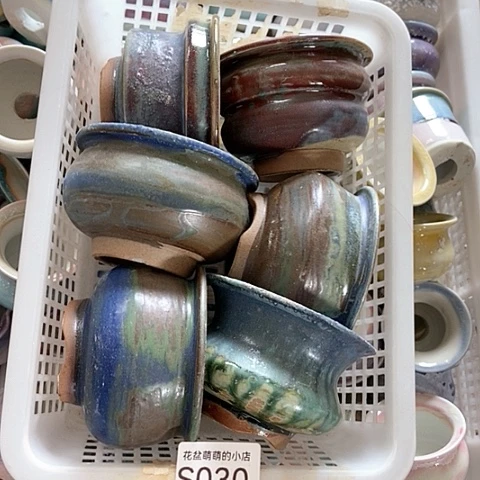 紫砂花盆030微瑕品口径7到8左右