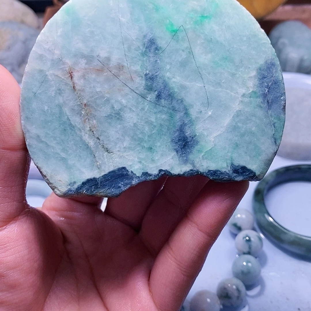 消***@翡翠未镶嵌颈饰588