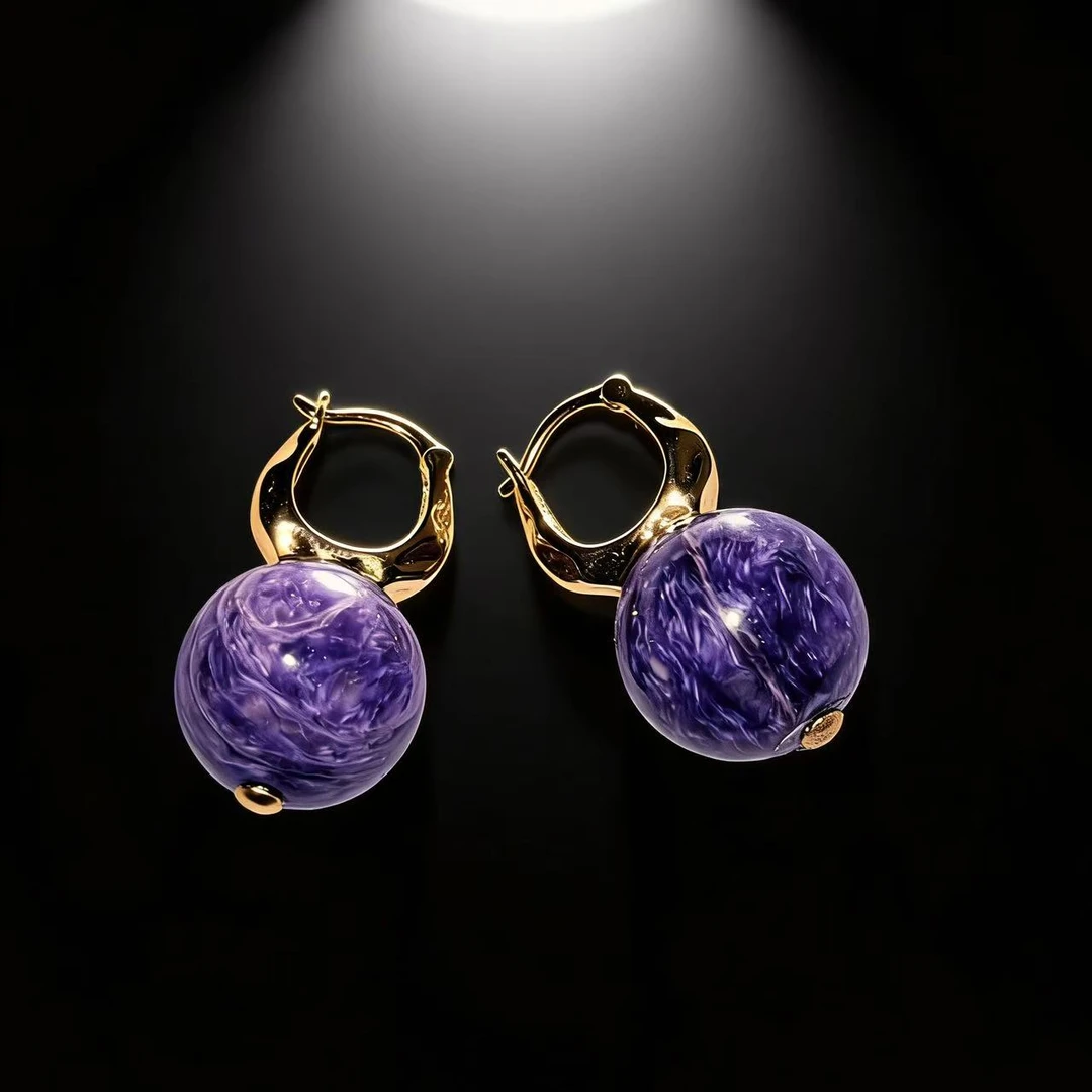 【年终大促-12-28】紫龙晶耳环 NZ58