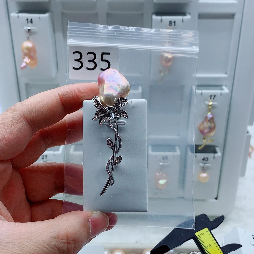 淡水珍珠吊坠(不含链)合金