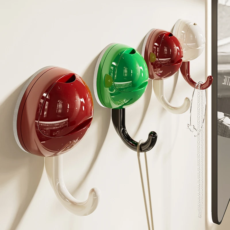 圆球吸盘挂钩免打孔强力承重家用厨房浴室门后多巴胺真空无痕粘钩