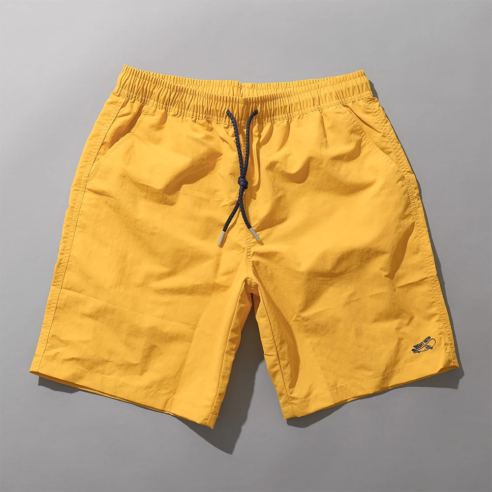 盖浪新款美式速干短裤男夏季外穿运动锦纶轻薄透气宽松休闲五分裤