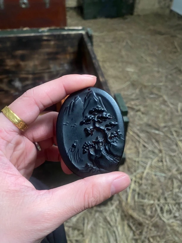 家居摆件精美摆件山水牌