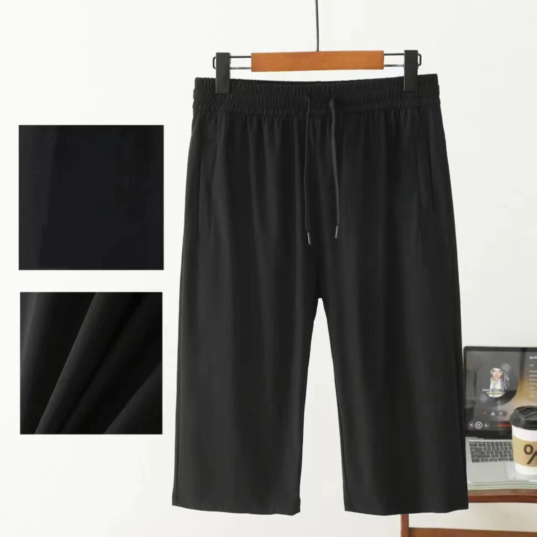 33夏季男款冰丝七分裤子宽松七分裤男款