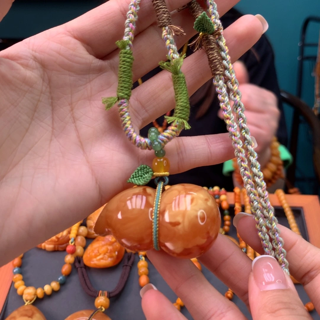 蜜蜡未镶嵌颈饰天然