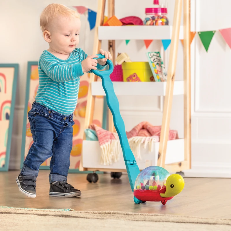 比乐B.toys学步蜗牛推行学步车婴幼儿宝宝学走路启蒙引导推拉车