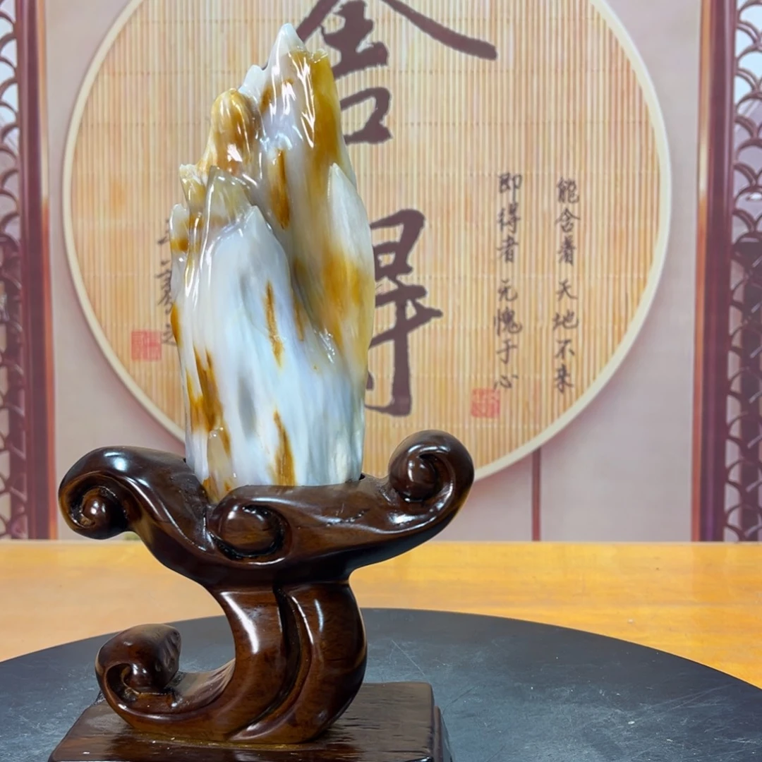 硅化玉（树化玉）未镶嵌摆件