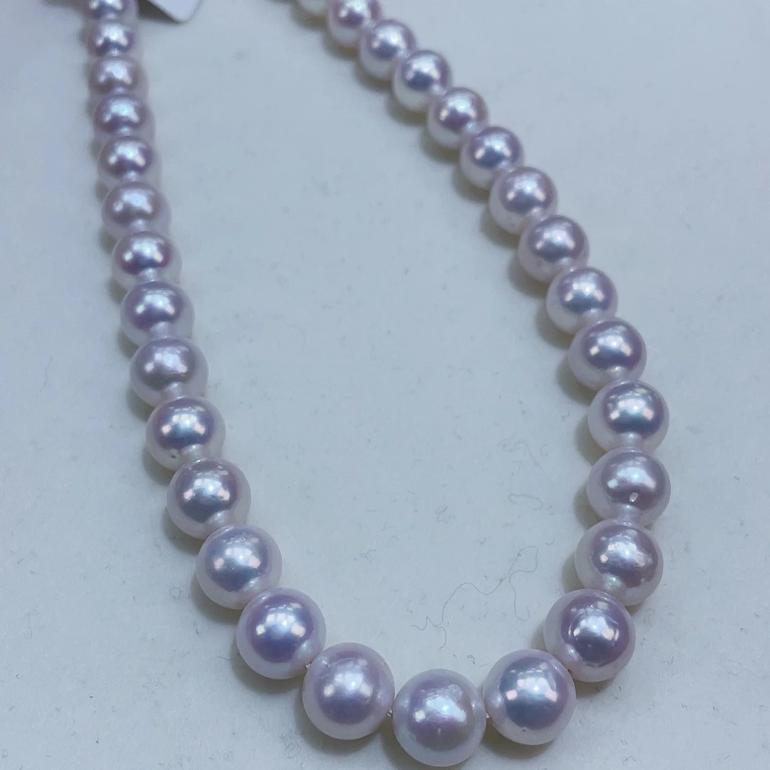 淡水珍珠9/10爆亮极强光赛天女银S925镶嵌