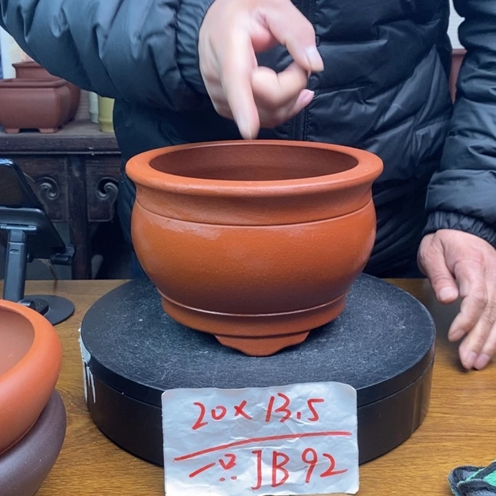 紫砂花盆货号一只JB92