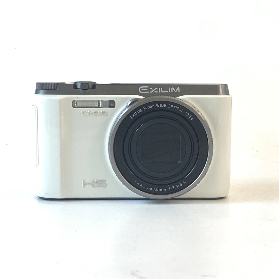 95新 Casio/卡西欧 zr1200奶油白1600万像素12.5倍变焦翻转有美颜