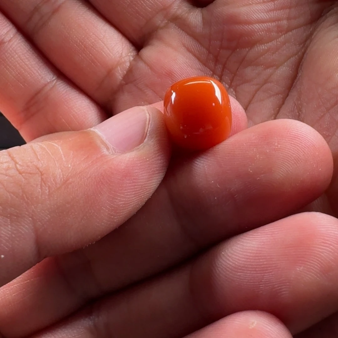 虾***心南红玛瑙老型未镶嵌