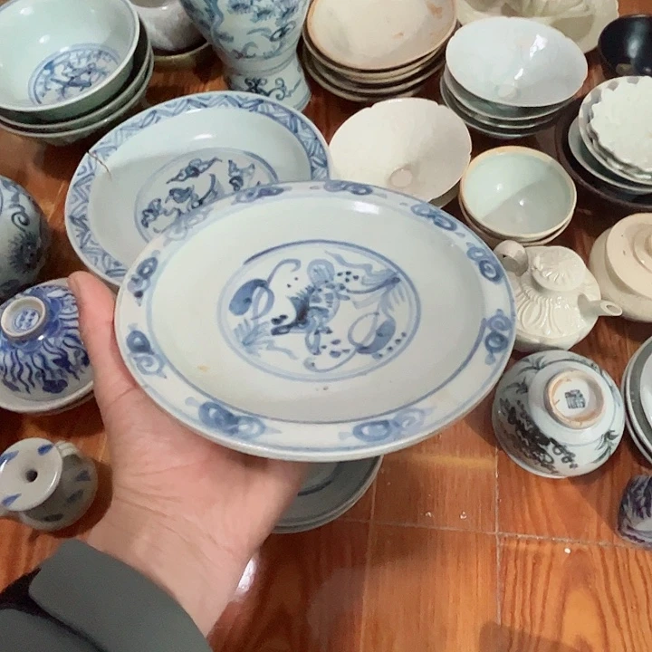 碗用****2青花文饰的一个盘子