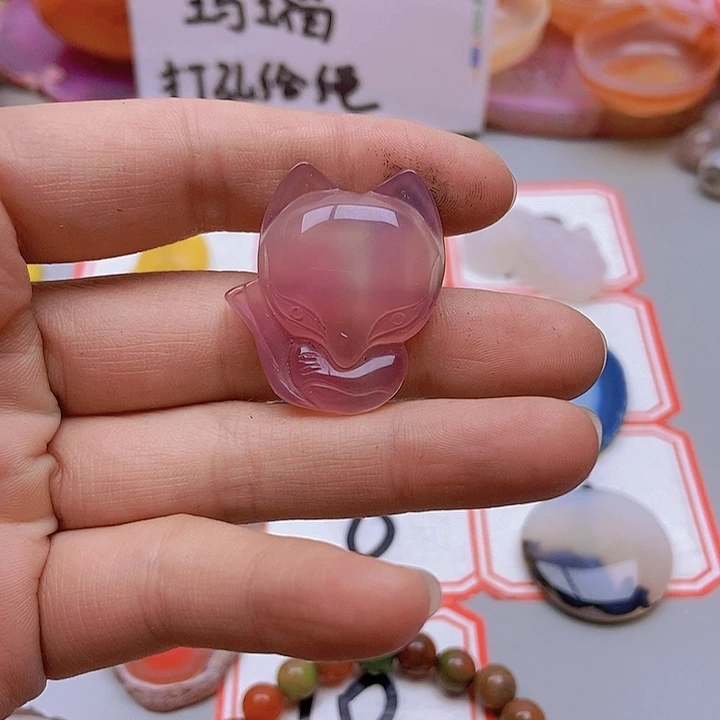 【闪购商品】玛瑙/玉髓珠宝半成品未镶嵌l****）