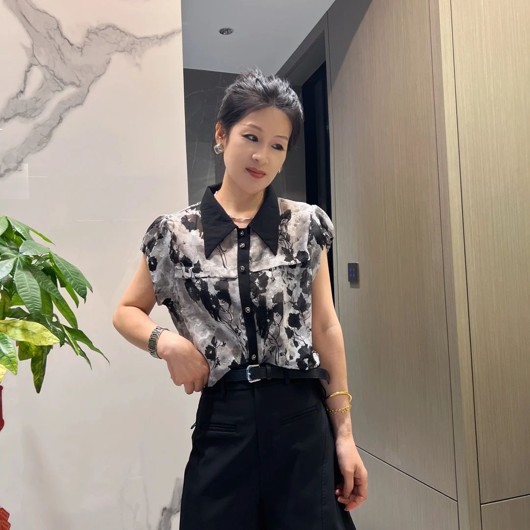 女人阁（衬衫6701）欧货新款减龄时尚显瘦气质衬衫