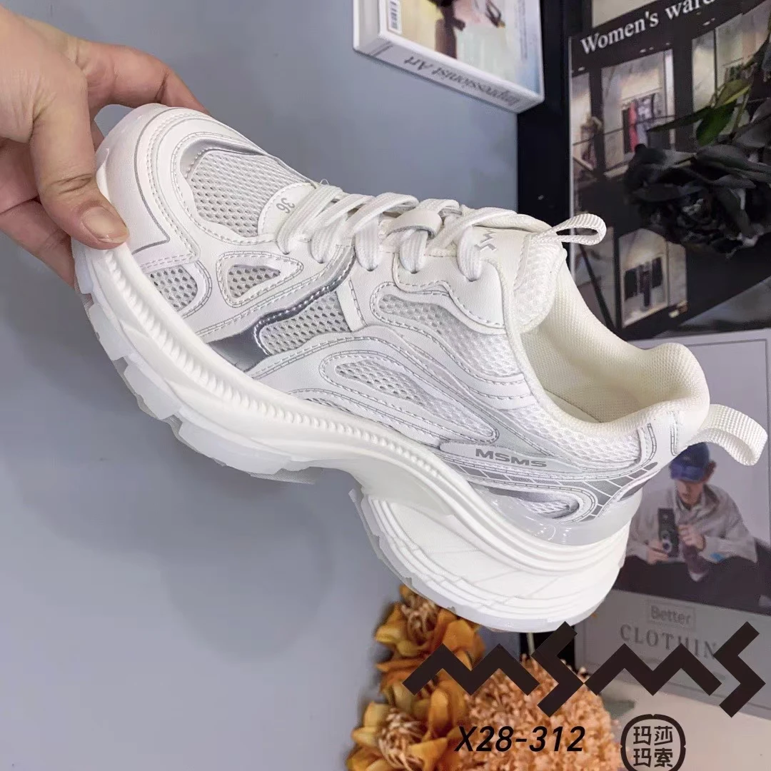 玛莎玛索小白鞋女士女鞋厚底男鞋时尚夏季潮流老爹鞋