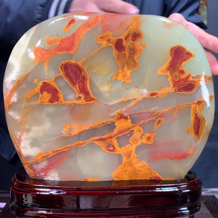 石材天然原石摆件