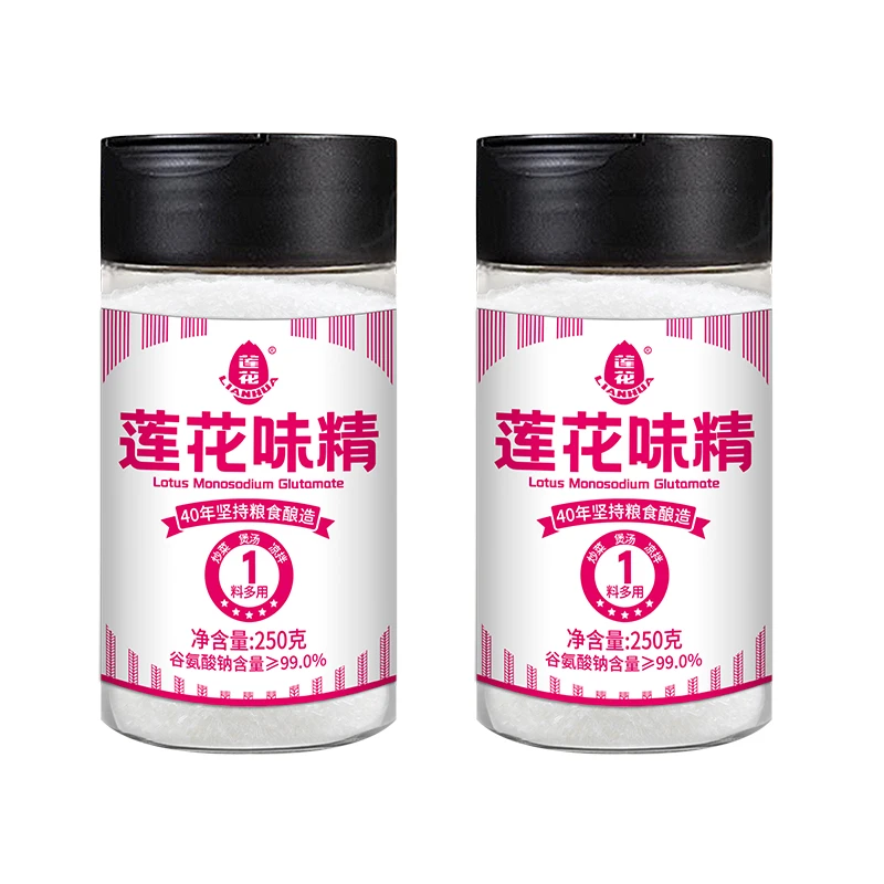【发2瓶】莲花味精瓶装250g家庭味精调味料家用正品纯味精无添加