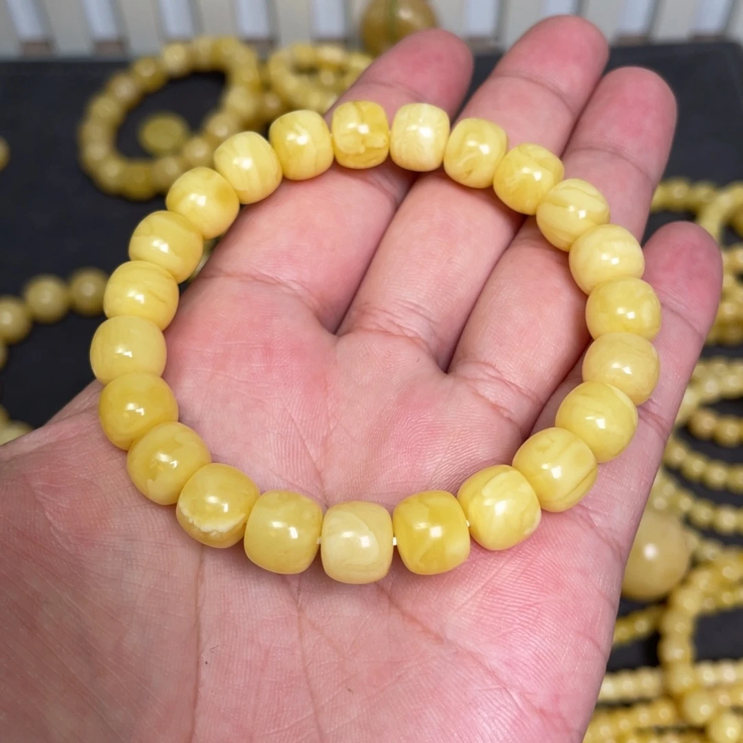 蜜蜡未镶嵌裸石蜜蜡手串10.2mm
