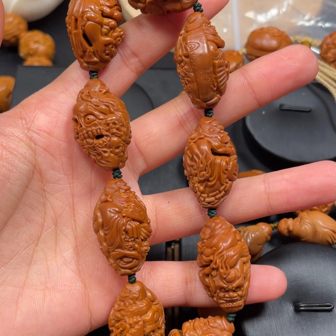 杨***来橄榄核手串/手链钟馗捉鬼橄榄核