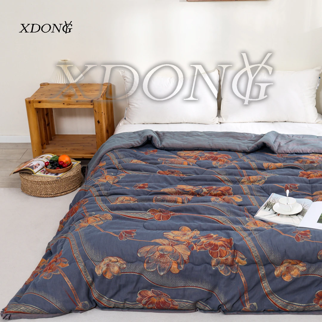 XDONGY（冬云家纺）顶 奢200*230 澜庭雅叙蓝色 柔软亲肤  恒温被