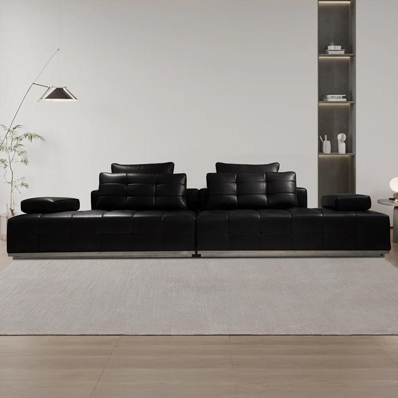 意式极简劳伦斯轻奢落地客厅简约北欧别墅异形家用沙发 意式极简