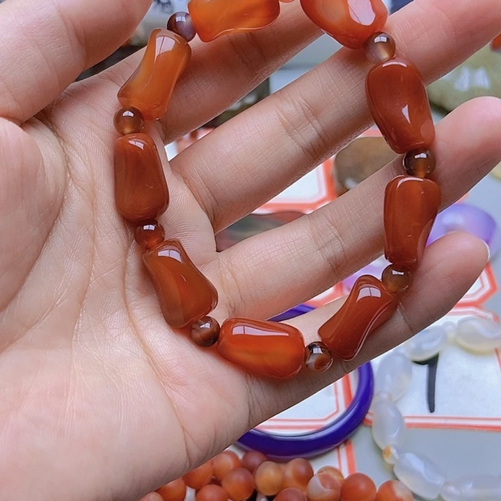 【闪购商品】未镶嵌玛瑙/玉髓珠宝半成品火*