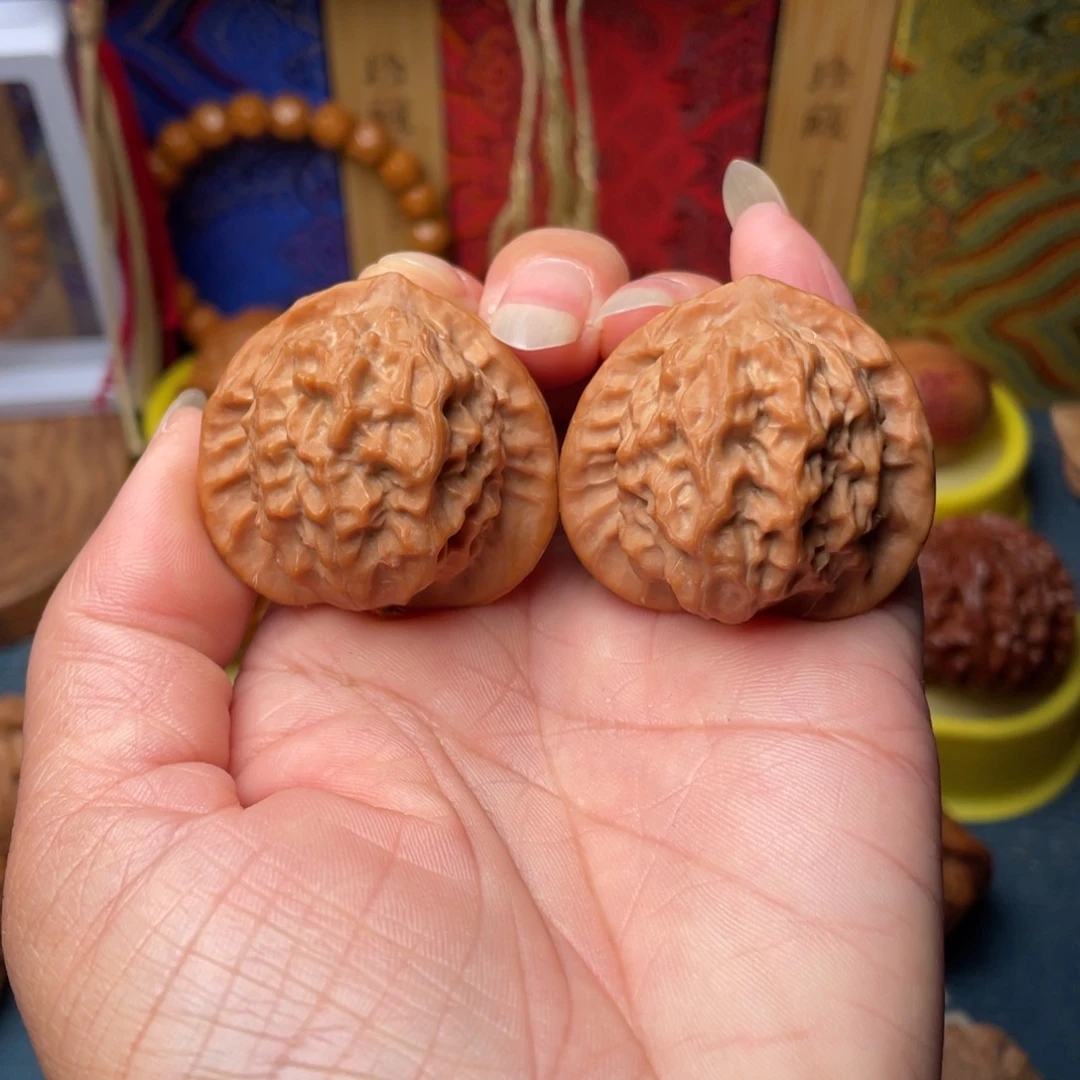 文玩核桃把件38+瓷娃娃